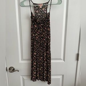 Mossimo Supply Co Dress - Floral Black - Size M - Juniors
